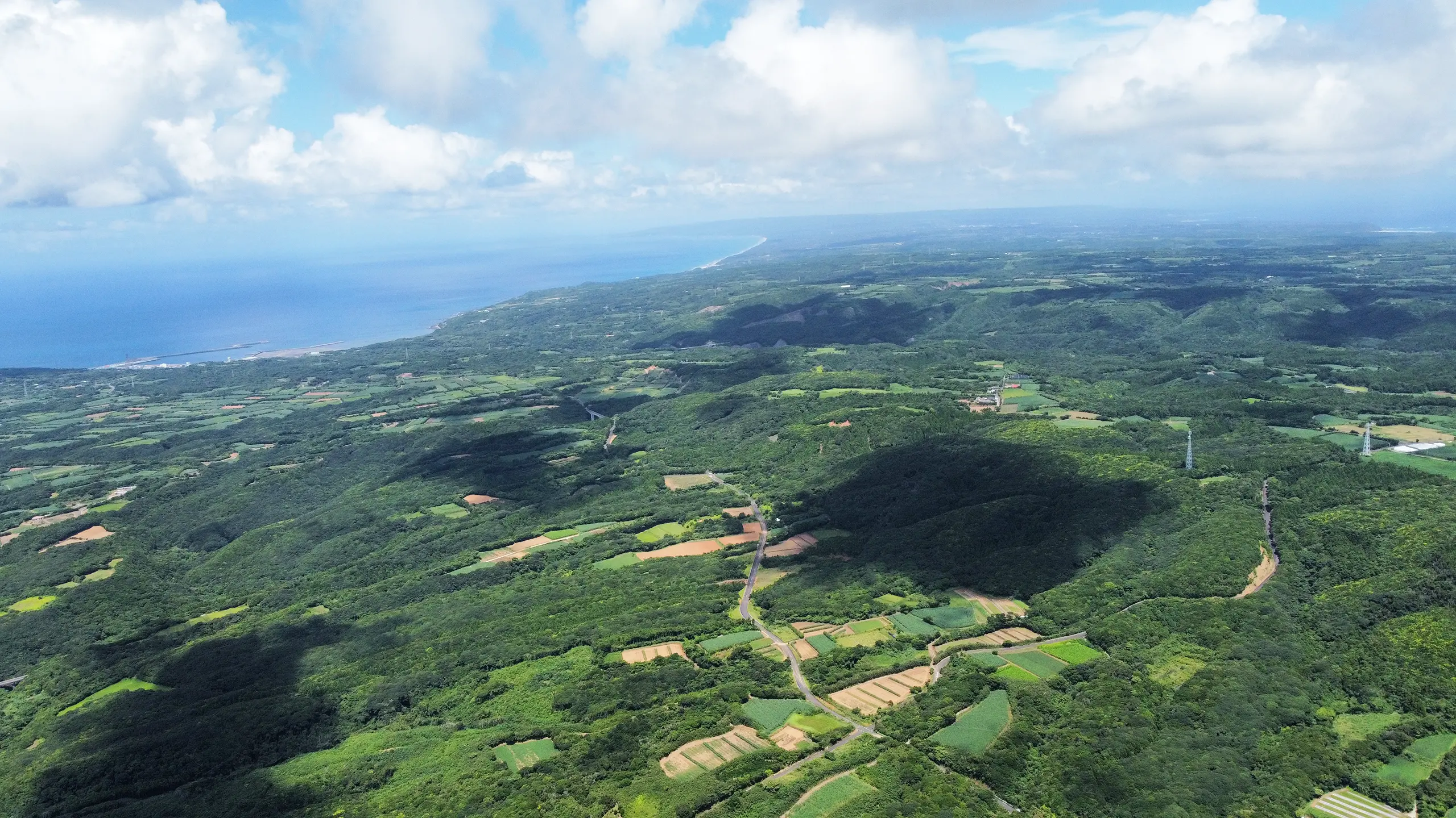 種子島の空撮写真